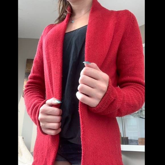 Red heavy wool sweater - Picture 2 of 2